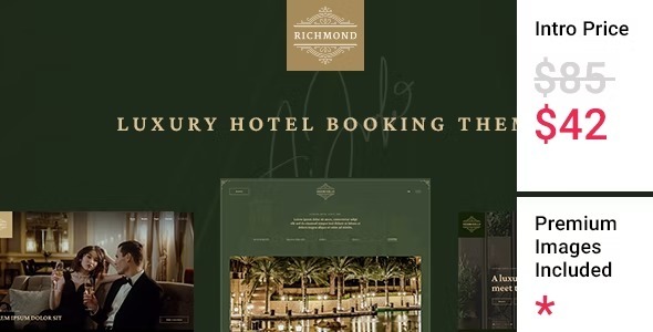Richmond Nulled Luxury Hotel Booking Theme Free Download