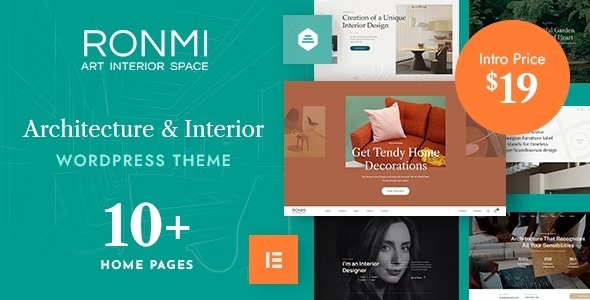 Ronmi Nulled Architecture and Interior Design WordPress Theme Free Download