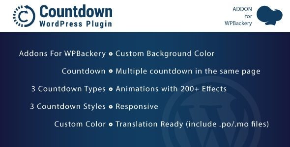 Simple Countdown for WPBakery Nulled