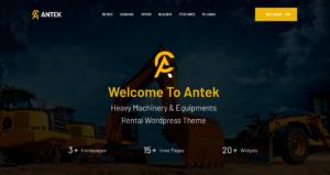free download Antek - Construction Equipment Rentals WordPress Theme nulled