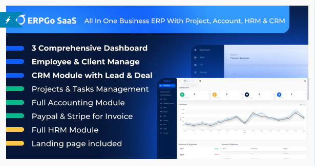 free download ERPGo SaaS - All In One Business ERP With Project, Account, HRM & CRM nulled