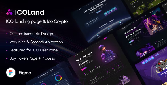 free download ICOLand ICO landing page & ICO Crypto Template nulled