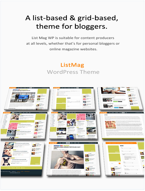free download List Mag WP - A Responsive WordPress Blog Theme nulled