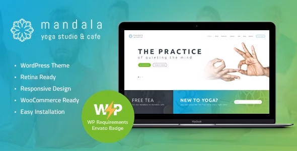 free download Mandala Yoga Studio and Wellness Center WordPress Theme nulled