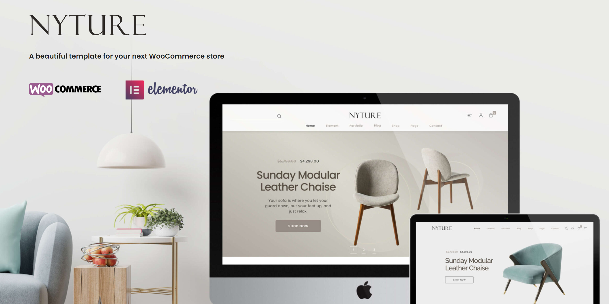free download Nyture - Elementor WooCommerce Theme nulled