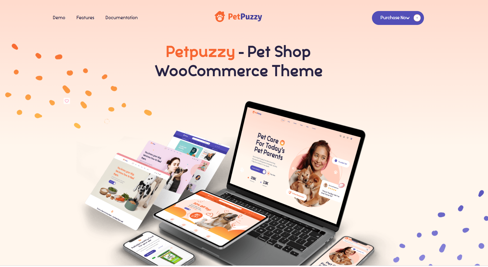 free download PetPuzzy - Pet Shop WooCommerce Theme nulled
