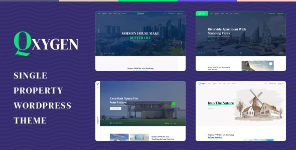 free download Qxygen - Single Property WordPress Theme nulled