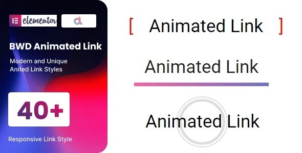BWD Animated Link for elementor Free Download Nulled