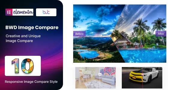 BWD Image Compare for elementor Nulled Free Download