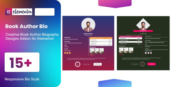 Book Author Bio for elementor Nulled Free Download