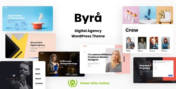Byra Nulled Simple Portfolio WordPress Theme Free Download