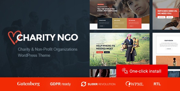Charity NGO Nulled Donation & Nonprofit Organization WordPress Theme Free Download