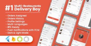 Delivery Boy For Multi Nulled Restaurants Flutter App Free Download