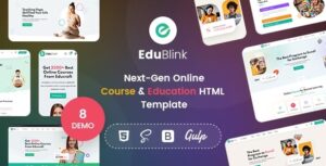 EduBlink Nulled Online Education Course HTML Template Free Download