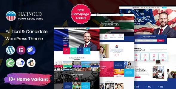 Harnold Political Campaign WordPress Theme Nulled