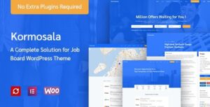 Kormosala Nulled Job Board WordPress Theme Free Download