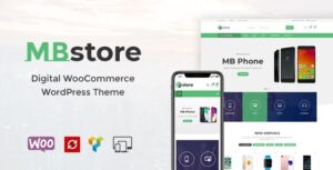 MBStore Nulled Digital WooCommerce WordPress Theme Free Download