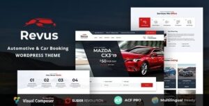 Revus Nulled Automotive & Car Rental WordPress Theme Free Download