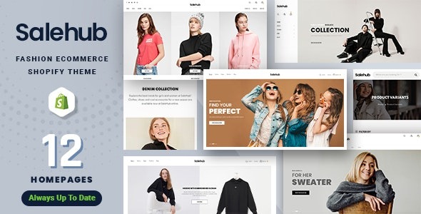 SaleHub Nulled Clothing and Fashion Shopify Theme Free Download