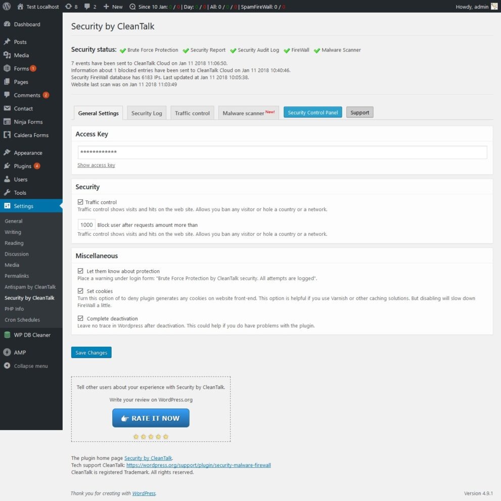 Security & Malware scan Nulled by CleanTalk Free Download