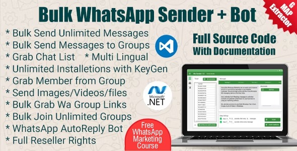 WaBulker Nulled Bulk WhatsApp sender + Group Sender + WhatsApp Autobot Free Download
