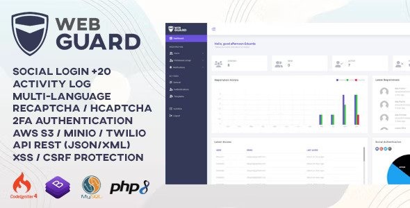 WebGuard Advanced PHP Login and User Management Nulled