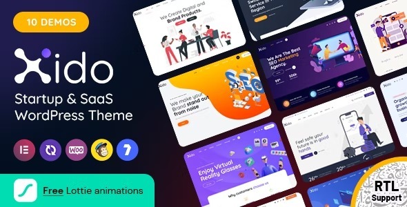Xido Nulled Startup and SaaS WordPress theme Free Download