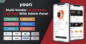 YOORI Flutter Multi-Vendor eCommerce Full App Nulled