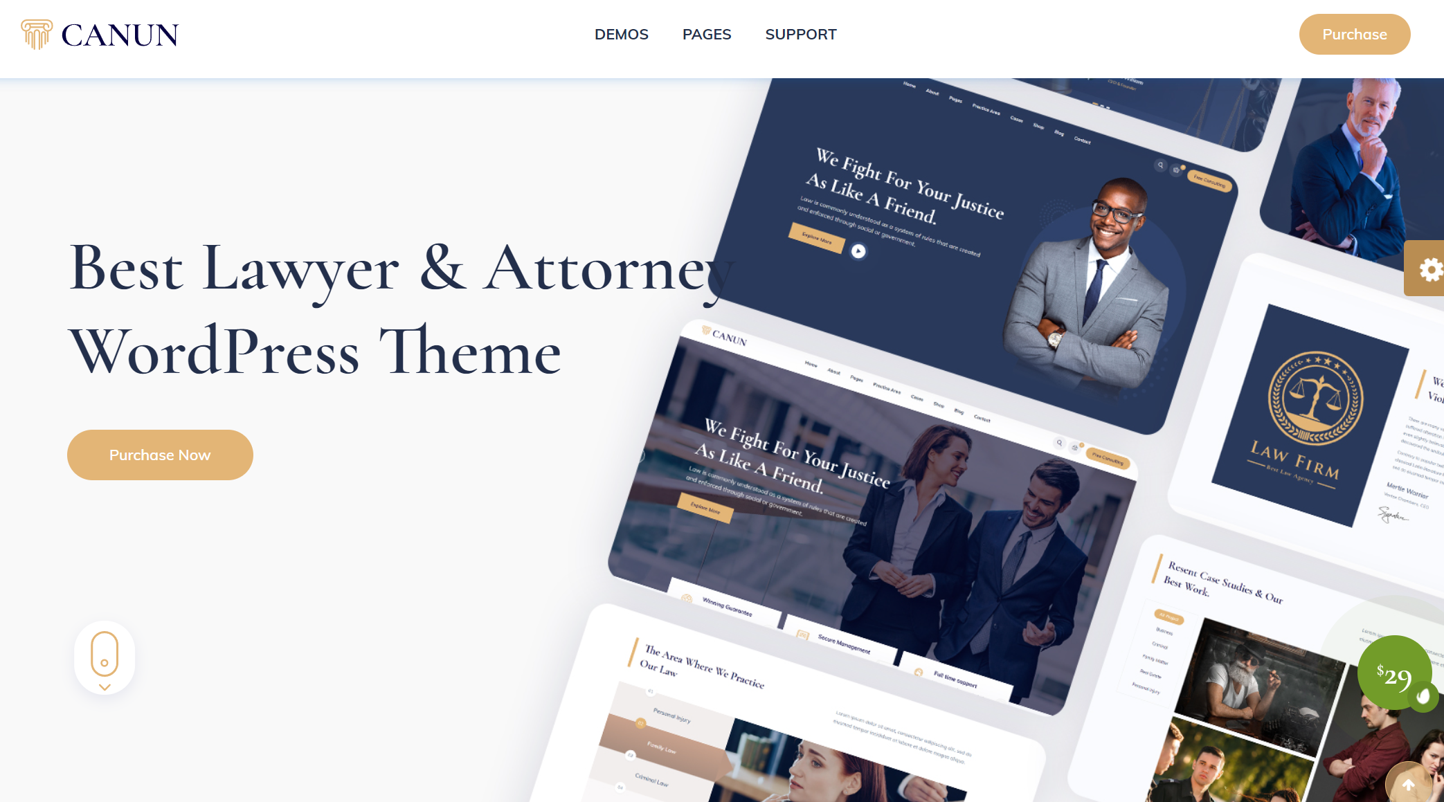 free download Canun - Lawyer & Attorney WordPress Theme nulled