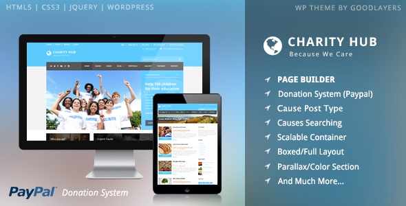 free download Charity Hub Nonprofit Fundraising WordPress Nulled