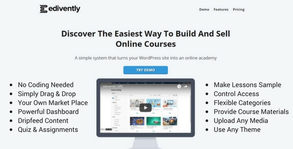 free download Edivently LMS WordPress nulled