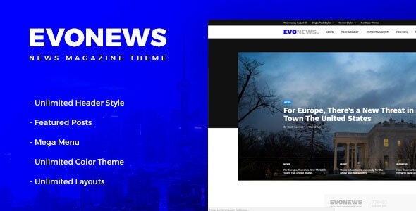 free download Evonews News Magazine WordPress Theme nulledfree download Evonews News Magazine WordPress Theme nulled