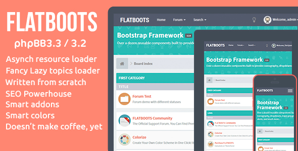 free download FLATBOOTS High-Performance and Modern Theme For phpBB nulled