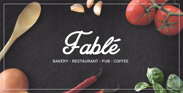 free download Fable Restaurant Bakery Cafe Pub WordPress Theme Nulled