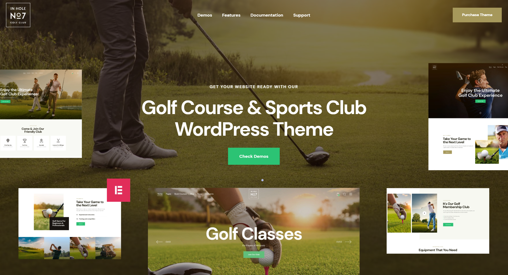 free download N7 Golf Club & Course Sports & Events WordPress Theme nulled