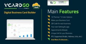 vCardGo Nulled SaaS – Digital Business Card Builder Free Download