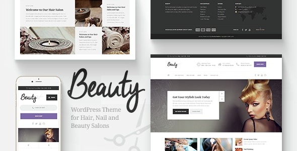 Beauty Nulled Hair Salon & Spa WordPress Theme Free Download