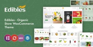 Edibles Organic & Food Store Elementor WooCommerce Theme Nulled
