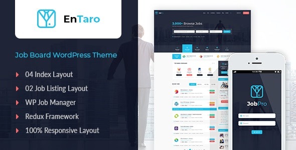 Entaro – Job Portal WordPress Theme Nulled