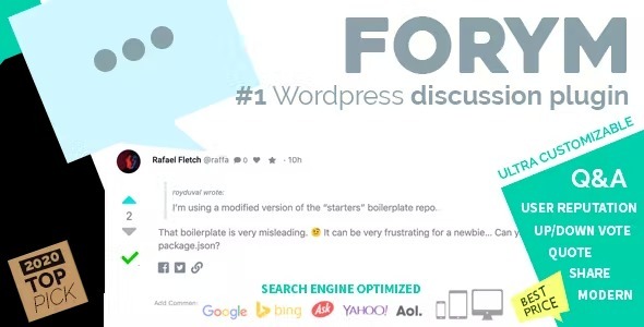 Forym Modern Discussion Forum for Wordpress Nulled Free Download