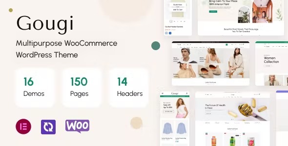 Gougi Nulled Multipurpose eCommerce WordPress Theme Free Download