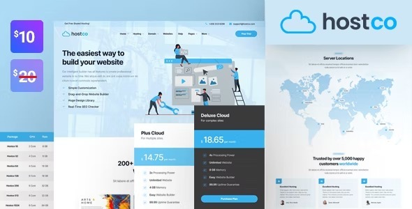 Hostco – Web Hosting HTML Template Nulled
