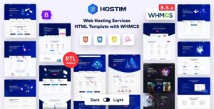 Hostim Nulled Web Hosting Services HTML Template with WHMCS Free Download