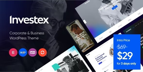 Investex Nulled Corporate Business & Accounting WordPress Theme Free Downlaod