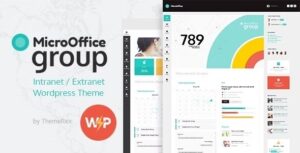 Micro Office Extranet & Intranet WordPress Theme Nulled Free Download