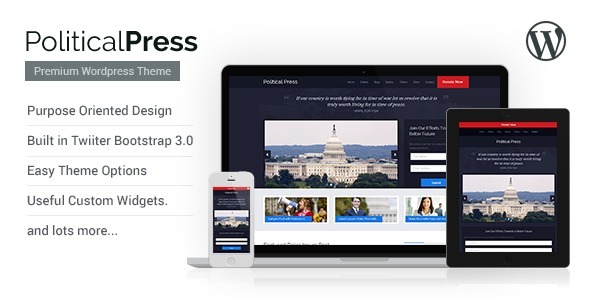 Political Press Nulled Responsive WordPress Theme Free Download