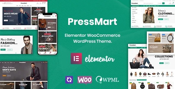 PressMart Nulled Modern Elementor WooCommerce WordPress Theme Free Download