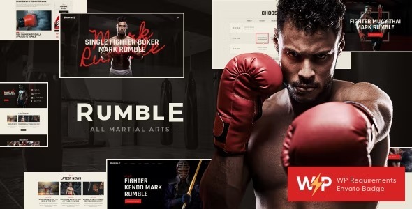 Rumble Nulled Boxing & Mixed Martial Arts Fighting WordPress Theme Free Download