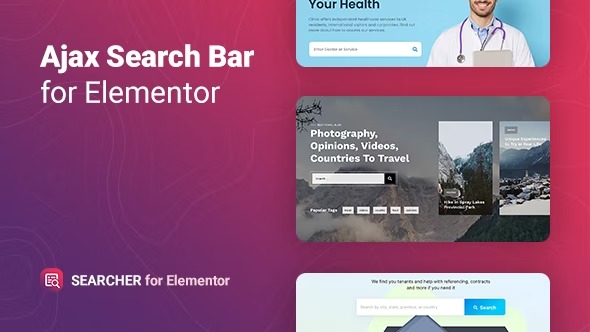 Searcher Nulled Ajax Search for Elementor Free Download