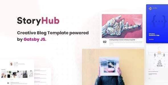 StoryHub React Gatsby Blog Template Nulled